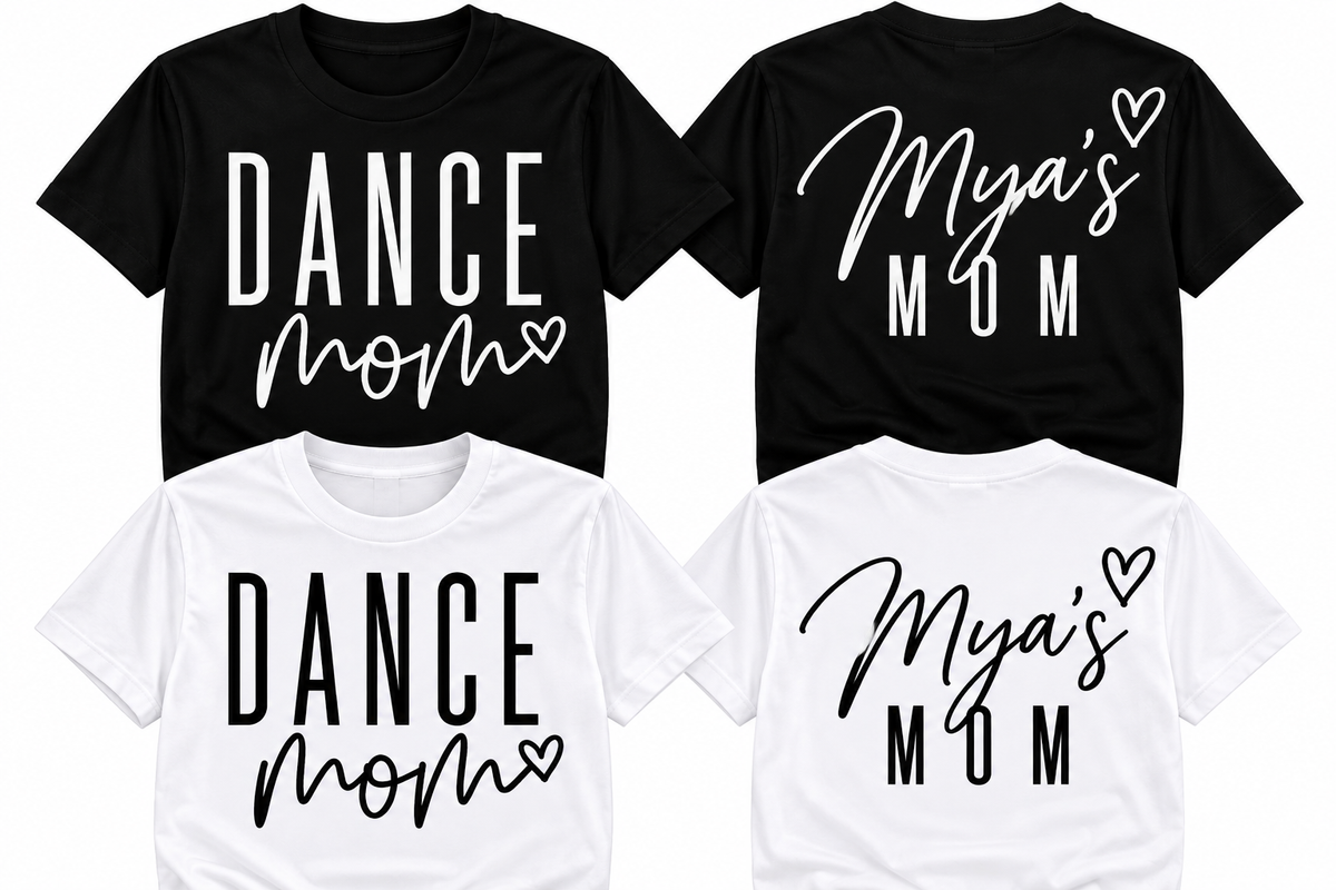 Custom Dance Mom T- Shirt| Personalized Dancer Name Tee