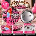 Custom Birthday Photo Button- 2.95"
